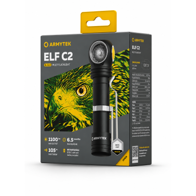 Armytek ELF C2 (White Light) USB-C Şarjlı Çok Amaçlı LED El Feneri