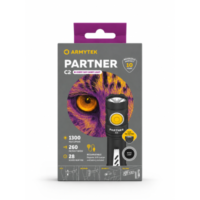 Armytek Partner C2 Şarj Edilebilir LED El Feneri