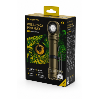 Armytek Wizard C2 Pro Max PCB ( White Light) Olive Çok Amaçlı El Feneri