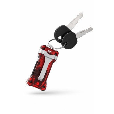 Armytek  Zippy ES WR EDC Mini El Feneri | Şarjlı Anahtarlık Feneri | 120 Lümen | Beyaz + Kırmızı LED | Red Rubby