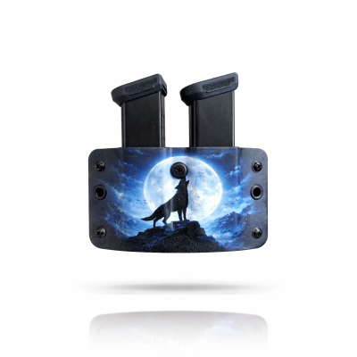 Kydex 9 mm Çiftli Şarjör Kılıfı ARTWORK | Dayanıklı ve Hızlı Taşıma