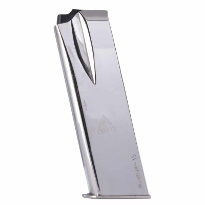 MecGar Browning HP Şarjör Krom 15 mermi kapasiteli MecGar Browning HP Şarjör Krom 15 mermi kapasiteli