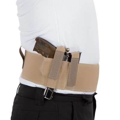 KORSE TABANCA KILIFLI-ÇİFT TABANCA KILIFI ÇİFT ŞARJÖRLÜKLÜ BEJ