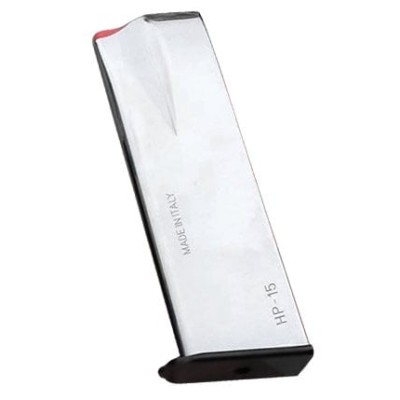 Sabatti Browning HP Şarjör Krom Renk 15 mermi kapasite