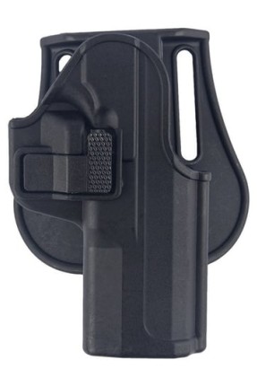 Tisaş Zigana Sport Kilitli Tabanca Kılıfı  Siyah – Polimer Paddle Montajlı, Hızlı Erişimli Emniyet Mandallı