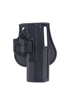 Tisaş Zigana Sport Kilitli Tabanca Kılıfı  Siyah – Polimer Paddle Montajlı, Hızlı Erişimli Emniyet Mandallı