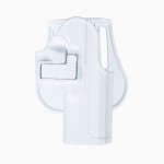 Canik Tp-9 Kilitli Tabanca Kılıfı Beyaz – Polimer Paddle Montajlı, Hızlı Erişimli Emniyet Mandallı 