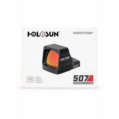 Holosun HS507COMP CRS Multi-Reticle Red Dot (2 MOA Dot & 8/20/32 MOA Circle Reticle)