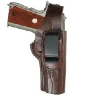 Metal Maşalı Deri İç Kılıf | Gizli Taşıma Deri Kılıf - KOYU KAHVE