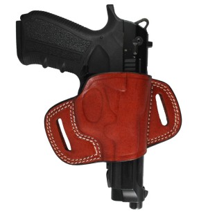 Deri Kelebek OWB Tabanca Kılıfı | Taba Renk Bel Dışı Taşıma Kılıfı