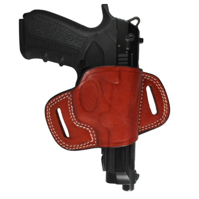 Deri Kelebek OWB Tabanca Kılıfı | Taba Renk Bel Dışı Taşıma Kılıfı