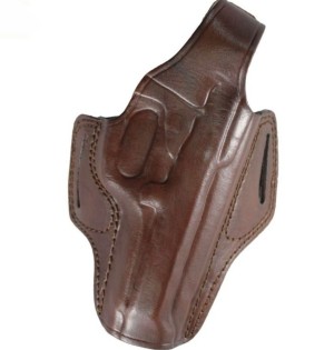 Deri OWB Tabanca Kılıfı | Bel Dışı Taşıma Deri Silah Kılıfı Kahverengi