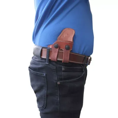 EXPORT Deri Çift Klipsli İçten Taşıma Tabanca Kılıfı | IWB Gizli Taşıma Deri Kılıf