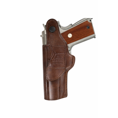 Metal Maşalı Deri İç Kılıf | Gizli Taşıma Deri Kılıf - KOYU KAHVE