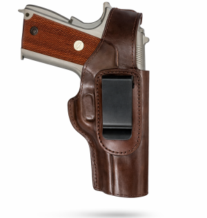 Metal Maşalı Deri İç Kılıf | Gizli Taşıma Deri Kılıf - KOYU KAHVE