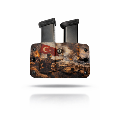 Kydex 9 mm Çiftli Şarjör Kılıfı ARTWORK | Dayanıklı ve Hızlı Taşıma Kydex 9 mm Çiftli Şarjör Kılıfı ARTWORK | Dayanıklı ve Hızlı Taşıma