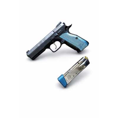 +3 Alüminyum Şarjör Uzatma Kapağı- Mavi +3 Alüminyum Şarjör Uzatma Kapağı- Mavi