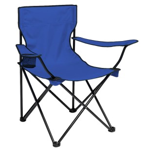 Katlanır Kamp Piknik Sandalyesi - Bardaklıklı - (DY.001) - Lacivert - Taşıma Çantalı