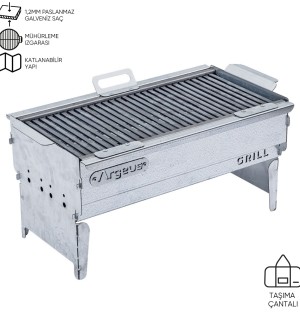 Katlanabilir Ayaklı Portatif Mangal - Paslanmaz - Argeus - Büyük - Taşıma Çantalı Katlanabilir Ayaklı Portatif Mangal - Paslanmaz - Argeus - Büyük - Taşıma Çantalı