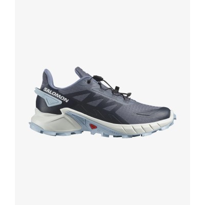 Salomon Supercross 4 Kadın Koşu Ayakkabısı - Grisaille/White/Cashmere Blue
