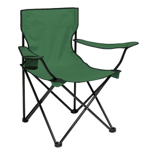 Katlanır Kamp Piknik Sandalyesi - Bardaklıklı - (DY.001) - Haki - Taşıma Çantalı
