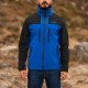 Su ve Rüzgar Geçirmez Softshell Mont - Lemigo - Mavi-Siyah