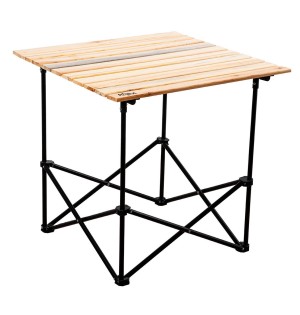 Doğal Ahşap XL Kamp Masası | Taşıma Çantalı Portatif Katlanır Outdoor Masa