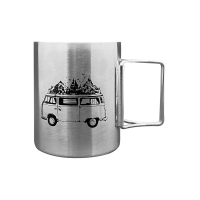 Katlanabilir Saplı Çelik Kupa Bardak - Orcamp - 180 ml - Karavan (OUT-1800) Katlanabilir Saplı Çelik Kupa Bardak - Orcamp - 180 ml - Karavan (OUT-1800)