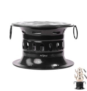 Siyah  Jel Yakıtlı Kamp Ocağı Metal Kutu Soba – Dayanıklı Kamp ve Piknik Ocağı