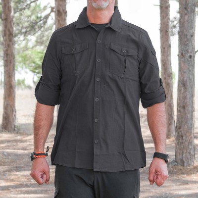 Loç Outdoor Tactical Erkek Gömleği Siyah Loç Outdoor Tactical Erkek Gömleği Siyah