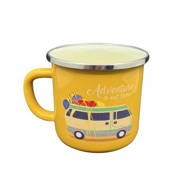 Orcamp Retro Emaye Kupa Bardak Adventure Hardal (OUT-1900) Orcamp Retro Emaye Kupa Bardak Adventure Hardal (OUT-1900)