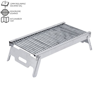 Ateş Üstü Izgara - Katlanır Ayaklı - Argeus - Mühürleme Izgaralı