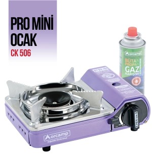 Tekli Çantalı Mini Portatif Ocak - Orcamp - Mor (CK-506)