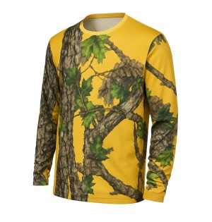 Sarı Orman Desenli Mikrofiber Sweatshirt - Avcı Sweatshirt - Hızlı Kurur Sarı Orman Desenli Mikrofiber Sweatshirt - Avcı Sweatshirt - Hızlı Kurur