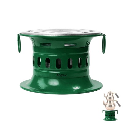 Yeşil Jel Yakıtlı Kamp Ocağı Metal Kutu Soba – Dayanıklı Kamp ve Piknik Ocağı