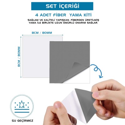 Argeus Kendinden Yapışkanlı Tamir Yaması Gri - (Mont, Şemsiye, Şişme Yatak) Argeus Kendinden Yapışkanlı Tamir Yaması Gri - (Mont, Şemsiye, Şişme Yatak)