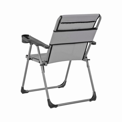 Kül Gri  Katlanabilir Bardaklıklı Kamp Sandalyesi | Dayanıklı ve Rahat Kamp Koltuğu