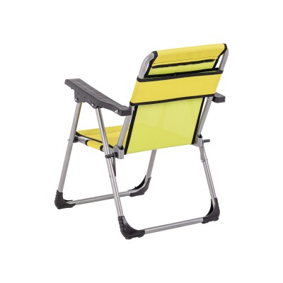 Kamp ve Outdoor Katlanabilir Kolçaklı Sandalye Junior | Taktikal Aksesuar - Limon Sarısı 
