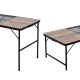 Ahşap Desenli Katlanır Kamp Masası | Taşınabilir Pratik Piknik ve Outdoor Masa