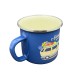 Orcamp Retro Emaye Kupa Bardak Adventure Mavi (OUT-1900)
