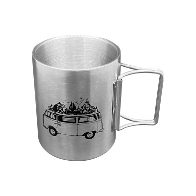 Katlanabilir Saplı Çelik Kupa Bardak - Orcamp - 180 ml - Karavan (OUT-1800) Katlanabilir Saplı Çelik Kupa Bardak - Orcamp - 180 ml - Karavan (OUT-1800)