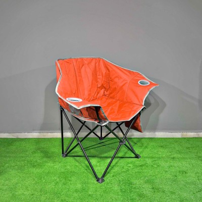 Turuncu Bardaklıklı Geniş Kamp Sandalyesi | Katlanabilir Outdoor Koltuk Turuncu Bardaklıklı Geniş Kamp Sandalyesi | Katlanabilir Outdoor Koltuk