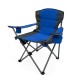 Mavi Katlanabilir Kamp Sandalyesi | Geniş Oturumlu & Bardaklıklı Model