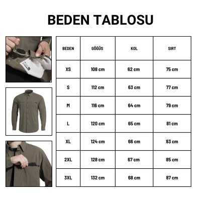 Outdoor Tactical Erkek Gömleği - Pentagon - Wayne - Black - K02029 Outdoor Tactical Erkek Gömleği - Pentagon - Wayne - Black - K02029