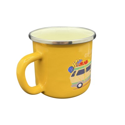 Orcamp Retro Emaye Kupa Bardak Adventure Hardal (OUT-1900) Orcamp Retro Emaye Kupa Bardak Adventure Hardal (OUT-1900)