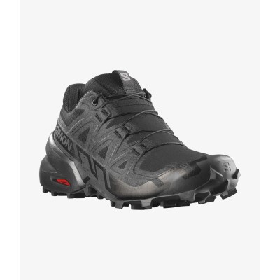 Salomon Speedcross 6 Kadın Koşu Ayakkabısı - Black/Black/Phantom