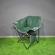Yeşil Bardaklıklı Geniş Kamp Sandalyesi | Katlanabilir Outdoor Koltuk