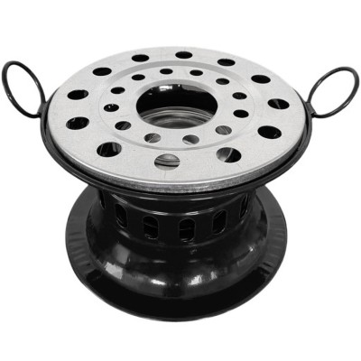 Siyah  Jel Yakıtlı Kamp Ocağı Metal Kutu Soba – Dayanıklı Kamp ve Piknik Ocağı