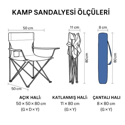 4’lü Lacivert Kamp Sandalyesi ve Sarı Katlanabilir Masa Seti 4’lü Lacivert Kamp Sandalyesi ve Sarı Katlanabilir Masa Seti