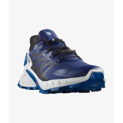 Salomon Supercross 4 Erkek Koşu Ayakkabısı - Blue Print/Black/Lapis Blue